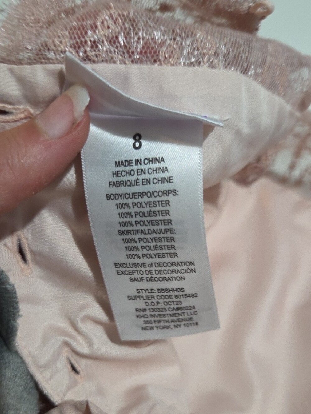 Blueberi Boulevard Pink Lace & Satin Party Dress - Picture 7 of 7